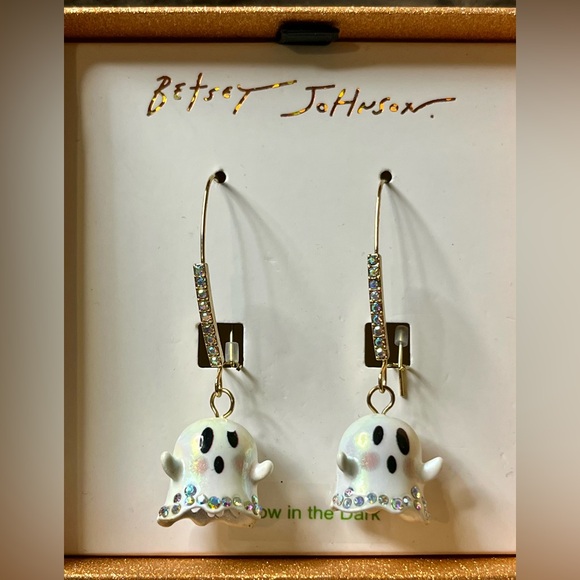 BETSEY JOHNSON HALLOWEEN GHOST EARRINGS - Picture 3 of 7